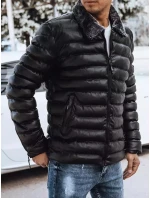 Pánska prešívaná bunda čierna FashionStreet TX4250
