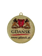 Zlatá medaila s priestorom pre emblém 50 mm - oceľová medaila s potlačou luxor jet