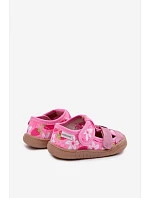 Dětské pantofle Barefoot Milami Růžové Jahody Lumi