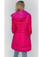 Obojstranná bunda v grafitovo-amarantovej farbe pre prechodné obdobie (7700)