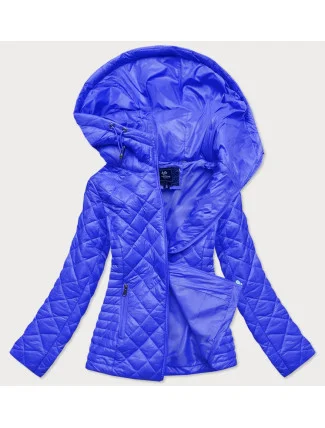 Svetlo modrá prešívaná dámska bunda s kapucňou (LY-01) Svetlo modrá prešívaná dámska bunda s kapucňou (LY-01)