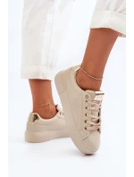 Damskie Sneakersy Big Star NN274210 Beżowe