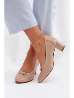 Lodičky na podpatku Vinceza béžové