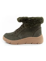 Dámska členková obuv F30232 1020 400Tmavo zelená s hnedou - Scholl