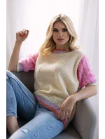 Sveter s krátkym rukávom model 178640 PeeKaBoo