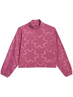 Dievčenský fleece 4F F342 tmavoružový 4FJWAW25TFLEF342 53A