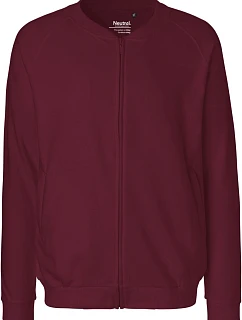 Neutral O 73501 Unisex mikina z bio bavlny 77.7301 bordó