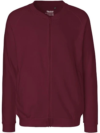 Neutral O 73501 Unisex mikina z bio bavlny 77.7301 bordó Neutral O 73501 Unisex mikina z bio bavlny 77.7301 bordó