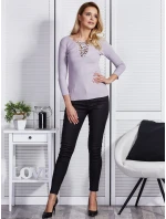 Blúzka CZ BZ 4250.06 tmavo lila