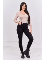 Body s potlačou pištole béžovej