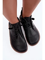 Dámske kožené poltopánky typu barefoot, čierne, Sireya Dámske kožené poltopánky typu barefoot, čierne, Sireya