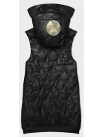 Čierna dámska vesta so sťahovacím lemom S'West (B8240-1)