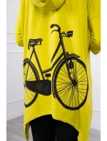 Mikina Kiwi s potlačou kolesa