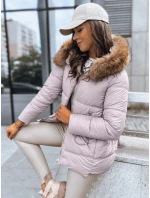 Dámska prešívaná zimná bunda AMBER DAWN beige FashionStreet TY3809
