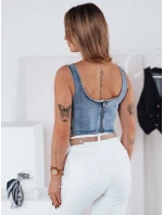VESTTOP FashionStreet dámsky džínsový top RY2727 VESTTOP FashionStreet dámsky džínsový top RY2727