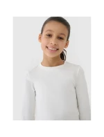 Dievčenský úzky top s dlhým rukávom 4F 4FJWSS25TLONF430-11S