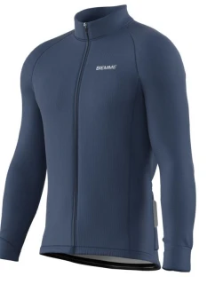 Biemme tričko s dlhým rukávom BELVEDERE námornícka modrá 3XL