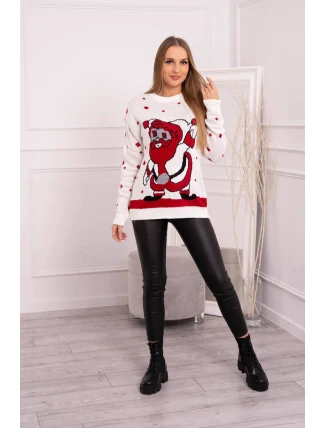 Sveter s Otcom Vianoc ecru Sveter s Otcom Vianoc ecru
