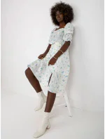 Dámske šaty LK SK 508964 bielej a modrej Dámske šaty LK SK 508964 bielej a modrej