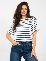 Tričko RV TS A1087.74 tmavomodré a biele