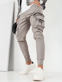 Pánske bojové nohavice šedé FashionStreet UX4156