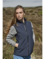 Tee Jays TJ 9523 3-vrstvová dámska softshellová vesta „Performance“ 18.9523 tmavomodrá