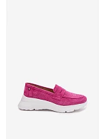 Dámske mokasíny z prírodného semišu na platforme Vinceza 79626 Fuchsia Dámske mokasíny z prírodného semišu na platforme Vinceza 79626 Fuchsia