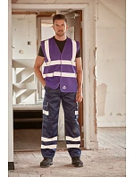 Yoko HVW 120 Hi-Vis sieťovaná bezpečnostná vesta 79.W120 šedá Yoko HVW 120 Hi-Vis sieťovaná bezpečnostná vesta 79.W120 šedá