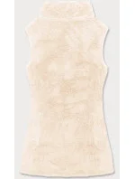 Béžová dámska plyšová vesta (HH005-34) Béžová dámska plyšová vesta (HH005-34)