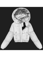 Svetlošedá krátka zimná bunda J Style (5M3260-92)