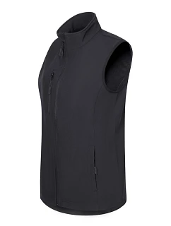 Dámska softshellová vesta Trail (ebony grey)