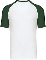 Kariban K 330 Baseballové tričko 20.K330 biele/lesná zeleň Kariban K 330 Baseballové tričko 20.K330 biele/lesná zeleň