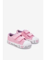 Trampki Dziewczęce Na Rzepy Lee Cooper LCW-25-02-3265K Różowe
