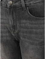Dámske džínsy Mom Fit s vysokým pásom, sivé, FashionStreet UY3114 Dámske džínsy Mom Fit s vysokým pásom, sivé, FashionStreet UY3114
