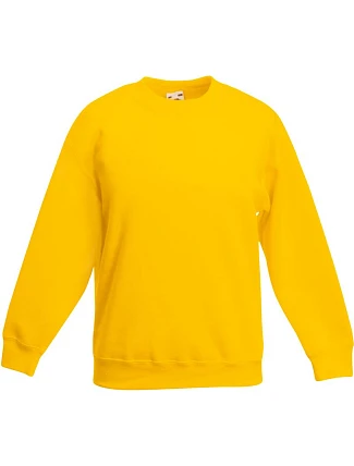 Fruit of the Loom Classic Kids Set-In Sweat Detská mikina 16.2041 slnečnica Fruit of the Loom Classic Kids Set-In Sweat Detská mikina 16.2041 slnečnica