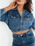 Dámska džínsová bunda BLIRNA modrá FashionStreet TY4167 Dámska džínsová bunda BLIRNA modrá FashionStreet TY4167