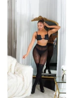 Dámske sexy pančuchy "Hearts" SH6718 čierne - In-StyleFashion