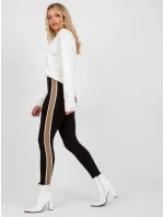 Dámske legíny VI LG 5020.17X Black With Beige - FPrice Dámske legíny VI LG 5020.17X Black With Beige - FPrice