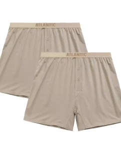 Pánske šortky 2 pack 005 beige - Atlantic
