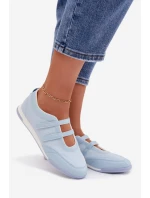 Sportovní dámské baleríny s pásky Modré Farvessa