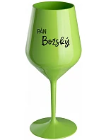 LORD OF GOD - zelený nerozbitný pohár na víno 470 ml