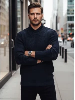 Pánsky tmavomodrý sveter FashionStreet WX2257z