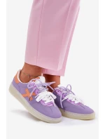 Niskie Buty Sportowe Damskie Fioletowe Zelevelis