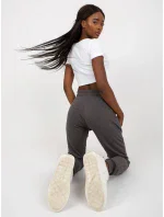 Dámske tepláky B 005 tmavo šedé