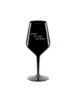 PROTOŽE BÝT HASIČ NENÍ PRDEL - černá nerozbitná sklenice na víno 470 ml PROTOŽE BÝT HASIČ NENÍ PRDEL - černá nerozbitná sklenice na víno 470 ml