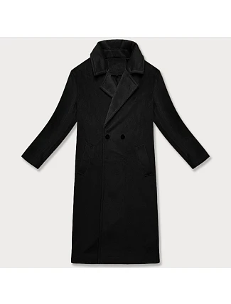 Dámsky oversize kabát 11Z8161 Black - J.Style