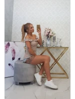 Španielska blúzka s volánikmi béžová Španielska blúzka s volánikmi béžová