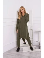 Sada mikín s dlhšou stranou khaki farby