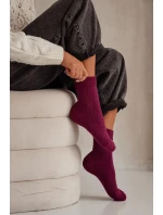 Dámske ponožky Frotte Zygzak Burgundy