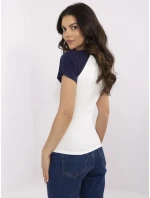 NM TS Tričko V7939.50 tmavomodrá a biela